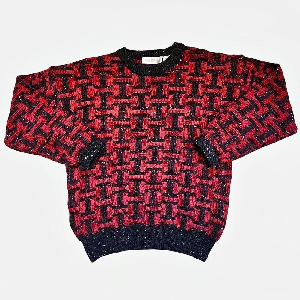Vintage 80s/90s Brian MacNeil Geometric Knit Sweater